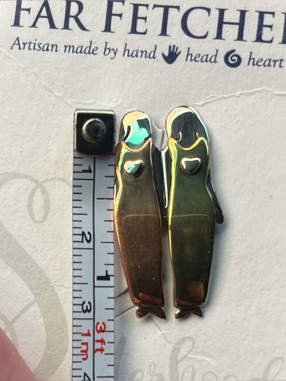 🌟NWT Far Fetched hand crafted two sisters pin - Picture 4 of 10